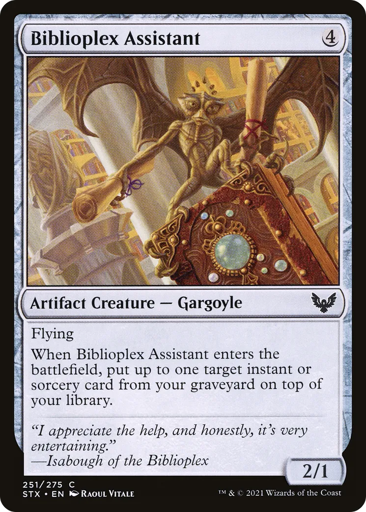 Assistant du Biblioplexe — Strixhaven: School of Mages — Magic: The Gathering