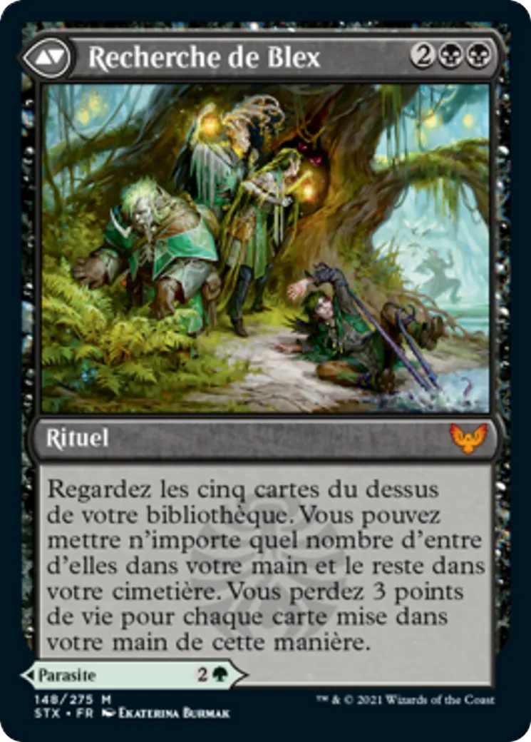 Blex, nuisible agaçant // Recherche de Blex — Strixhaven: School of Mages — Magic: The Gathering
