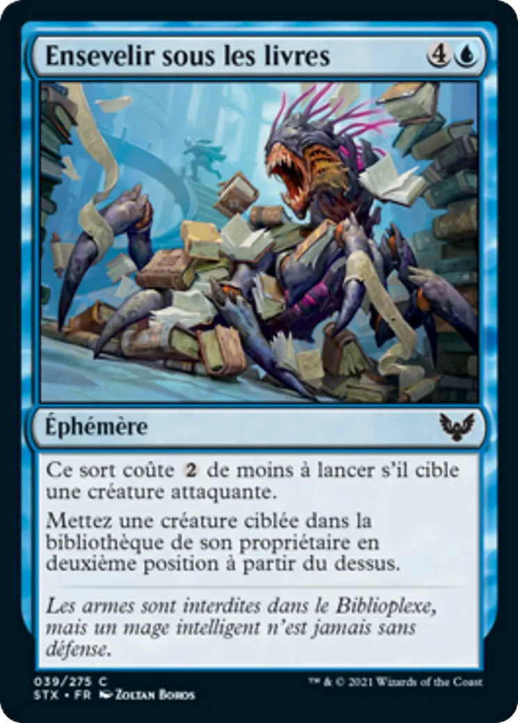 Ensevelir sous les livres — Strixhaven: School of Mages — Magic: The Gathering