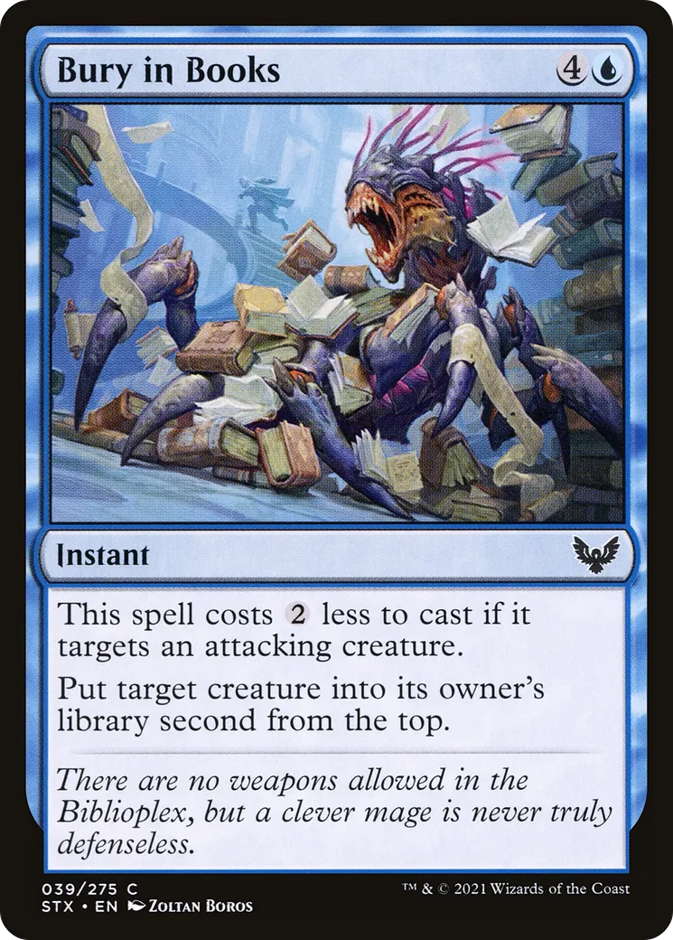 Ensevelir sous les livres — Strixhaven: School of Mages — Magic: The Gathering