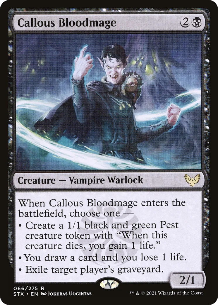 Callous Bloodmage — Strixhaven: School of Mages — Magic: The Gathering