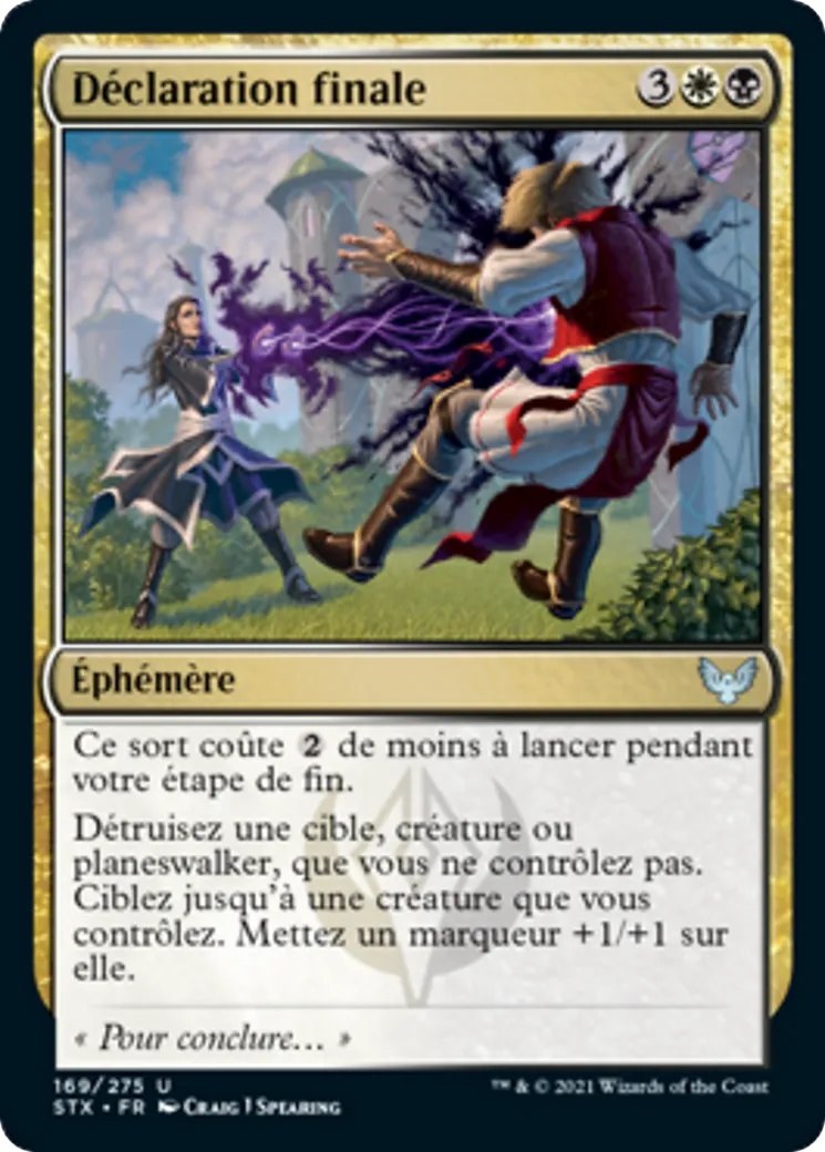 Déclaration finale — Strixhaven: School of Mages — Magic: The Gathering