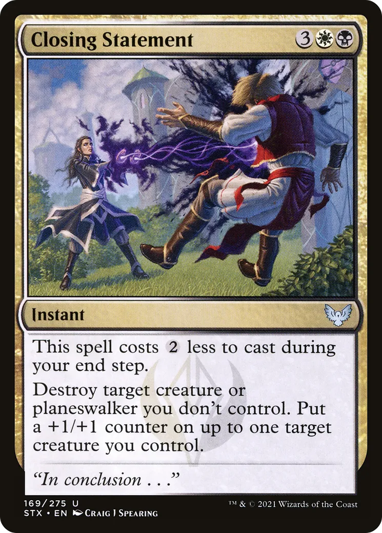 Déclaration finale — Strixhaven: School of Mages — Magic: The Gathering