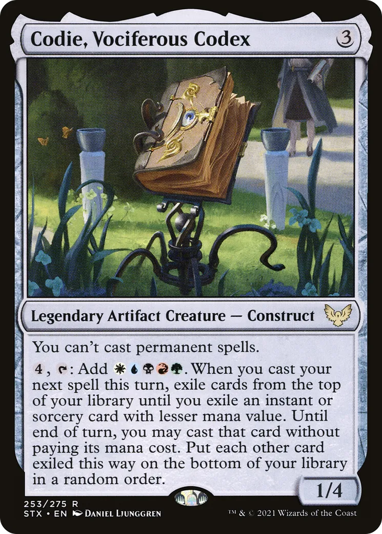 Codie, codex vociférateur — Strixhaven: School of Mages — Magic: The Gathering