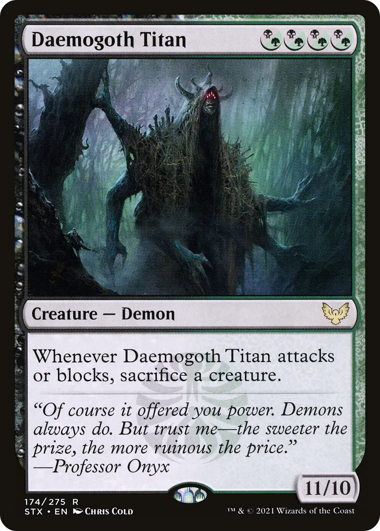 Daemogoth Titan — Strixhaven: School of Mages — Magic: The Gathering