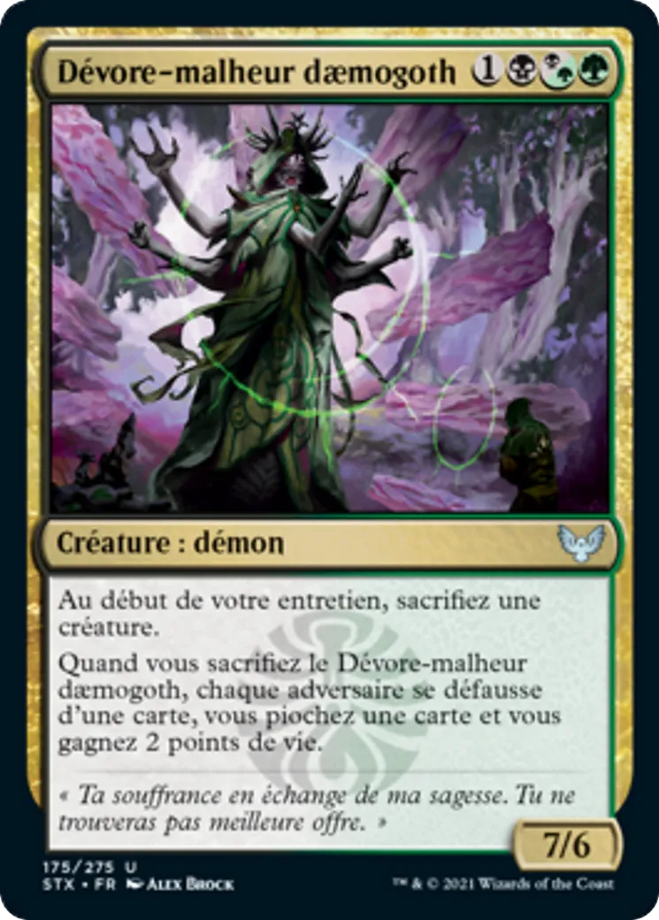 Dévore-malheur daemogoth — Strixhaven: School of Mages — Magic: The Gathering