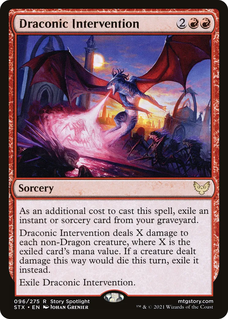 Draconic Intervention — Strixhaven: School of Mages — Magic: The Gathering