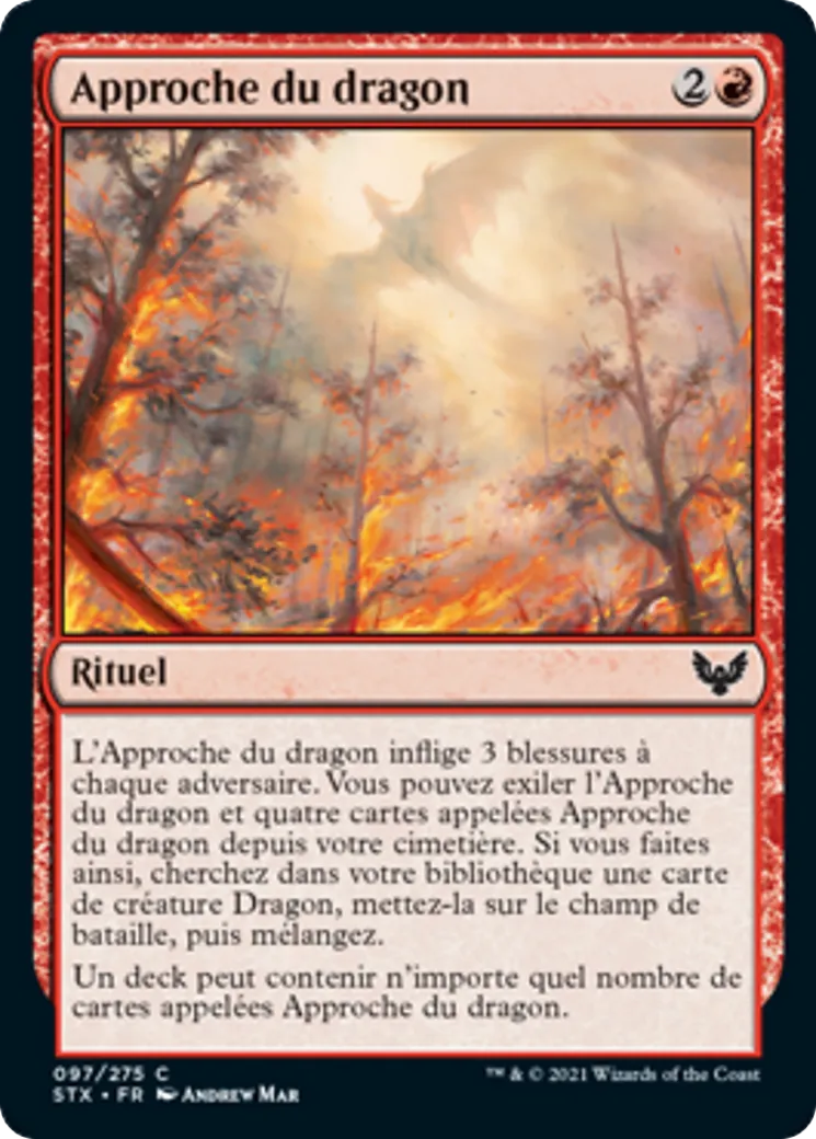 Approche du dragon — Strixhaven: School of Mages — Magic: The Gathering