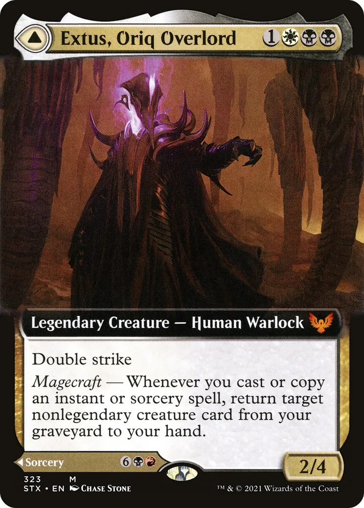 Extus, Oriq Overlord // Awaken the Blood Avatar — Strixhaven: School of Mages — Magic: The Gathering