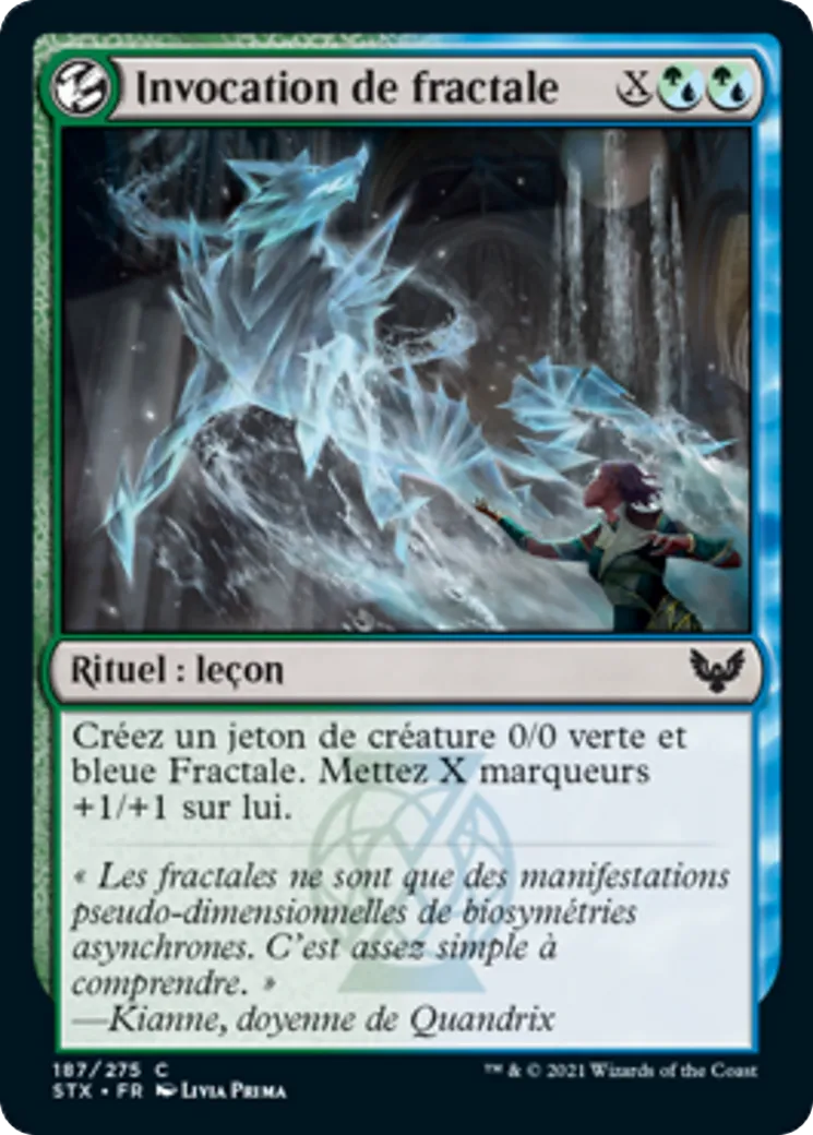 Invocation de fractale — Strixhaven: School of Mages — Magic: The Gathering