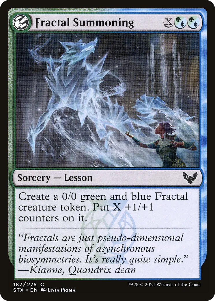 Fractal Summoning — Strixhaven: School of Mages — Magic: The Gathering