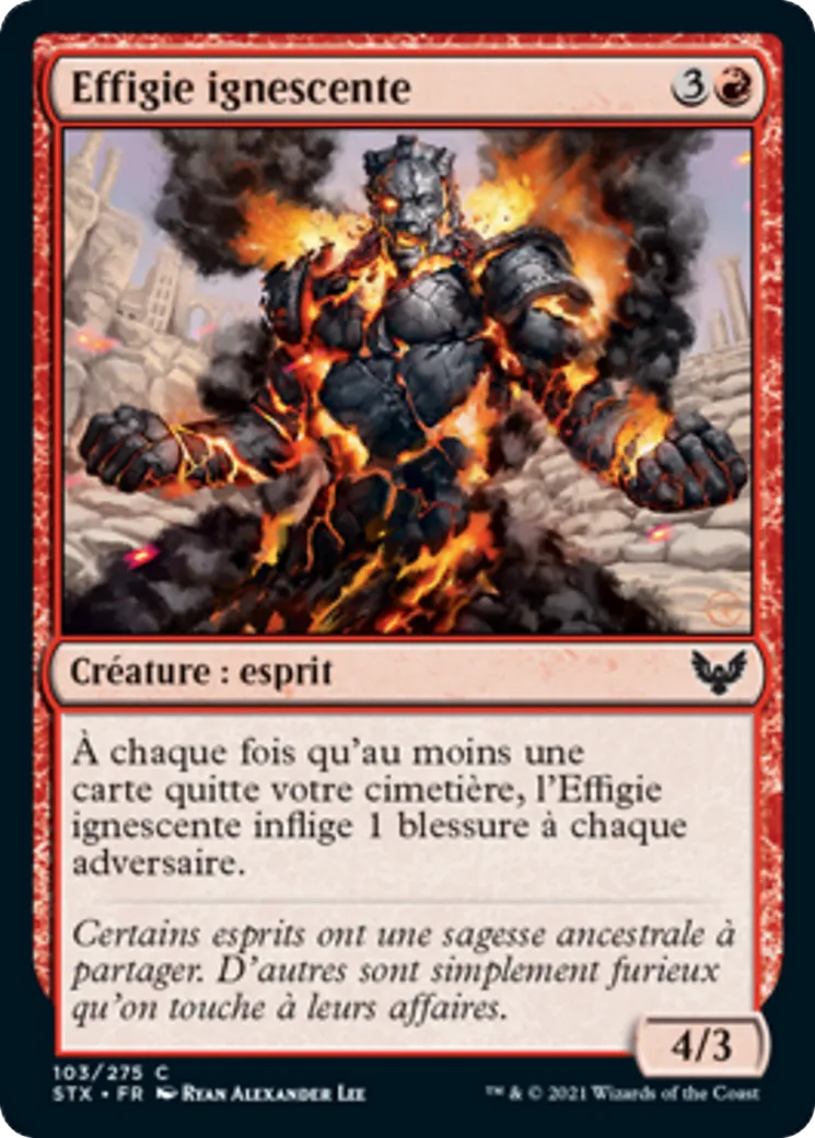 Effigie ignescente — Strixhaven: School of Mages — Magic: The Gathering
