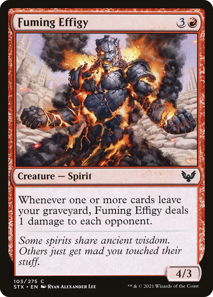 Fuming Effigy — Strixhaven: School of Mages — Magic: The Gathering