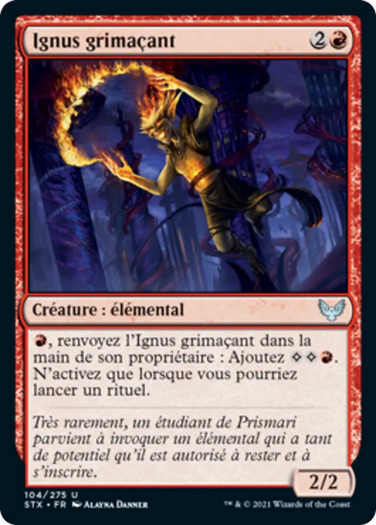 Ignus grimaçant — Strixhaven: School of Mages — Magic: The Gathering