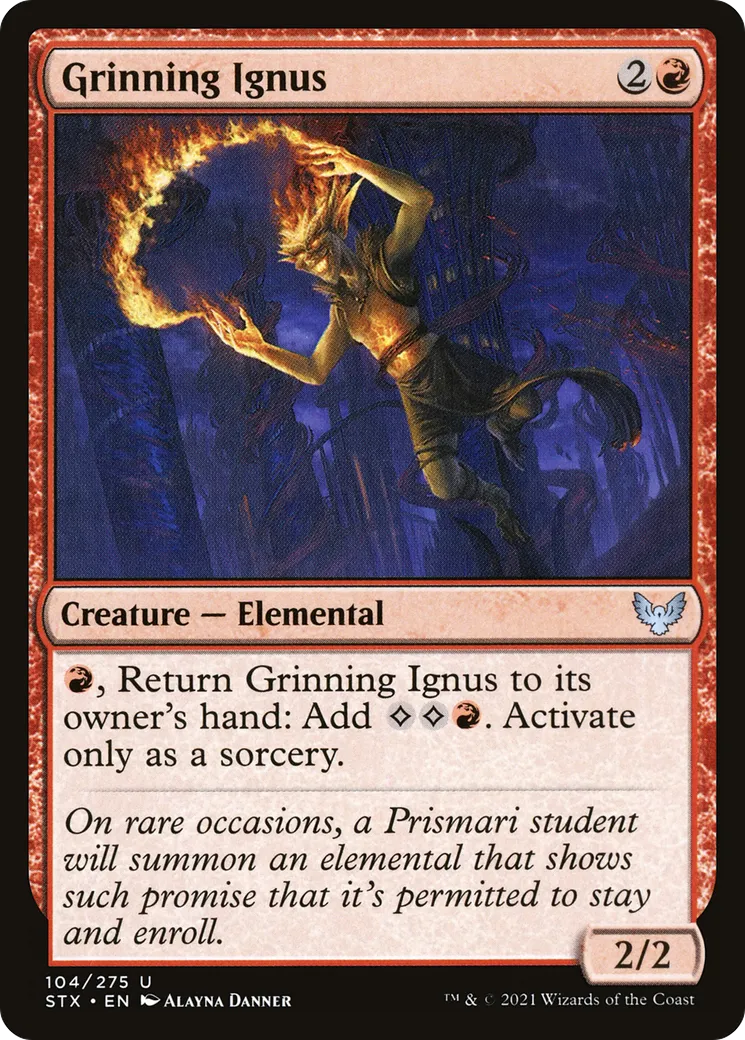 Ignus grimaçant — Strixhaven: School of Mages — Magic: The Gathering