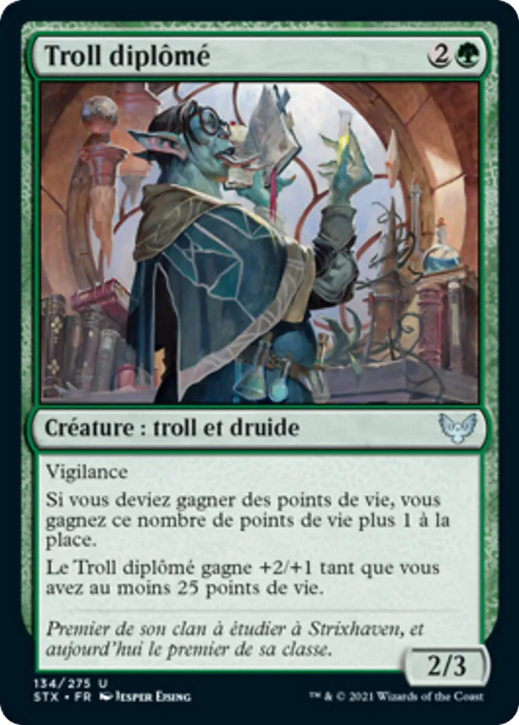 Troll diplômé — Strixhaven: School of Mages — Magic: The Gathering