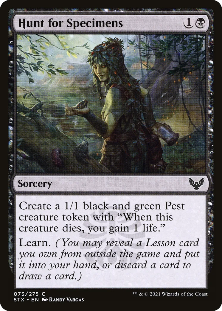 Chasse aux spécimens — Strixhaven: School of Mages — Magic: The Gathering
