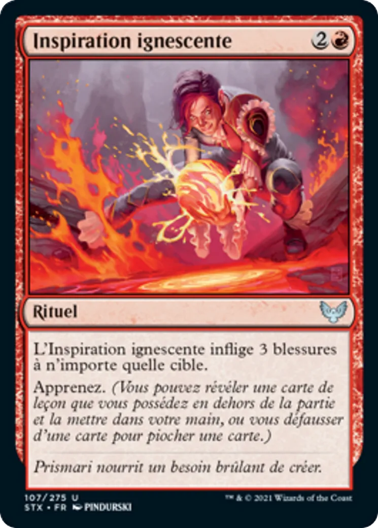Inspiration ignescente — Strixhaven: School of Mages — Magic: The Gathering