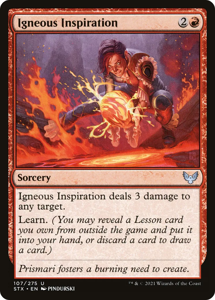 Inspiration ignescente — Strixhaven: School of Mages — Magic: The Gathering