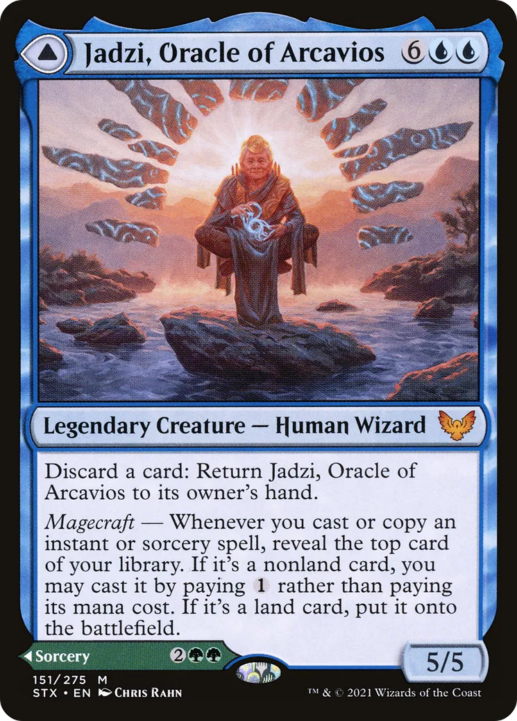 Jadzi, Oracle of Arcavios // Journey to the Oracle — Strixhaven: School of Mages — Magic: The Gathering