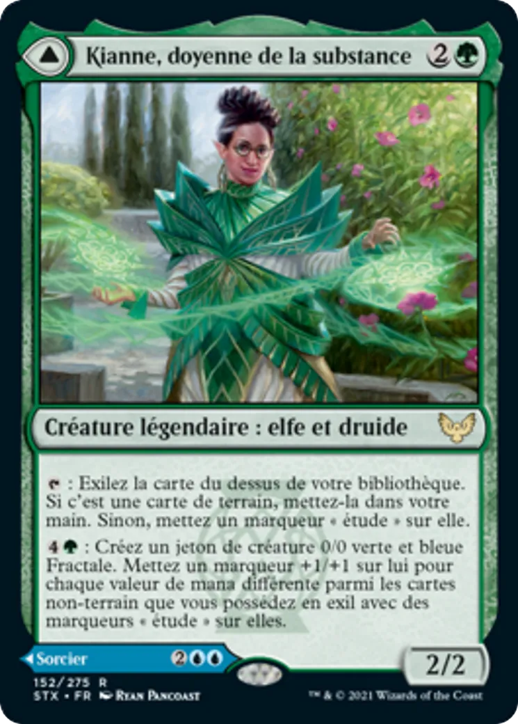 Kianne, doyenne de la substance // Imbraham, doyen de la théorie — Strixhaven: School of Mages — Magic: The Gathering