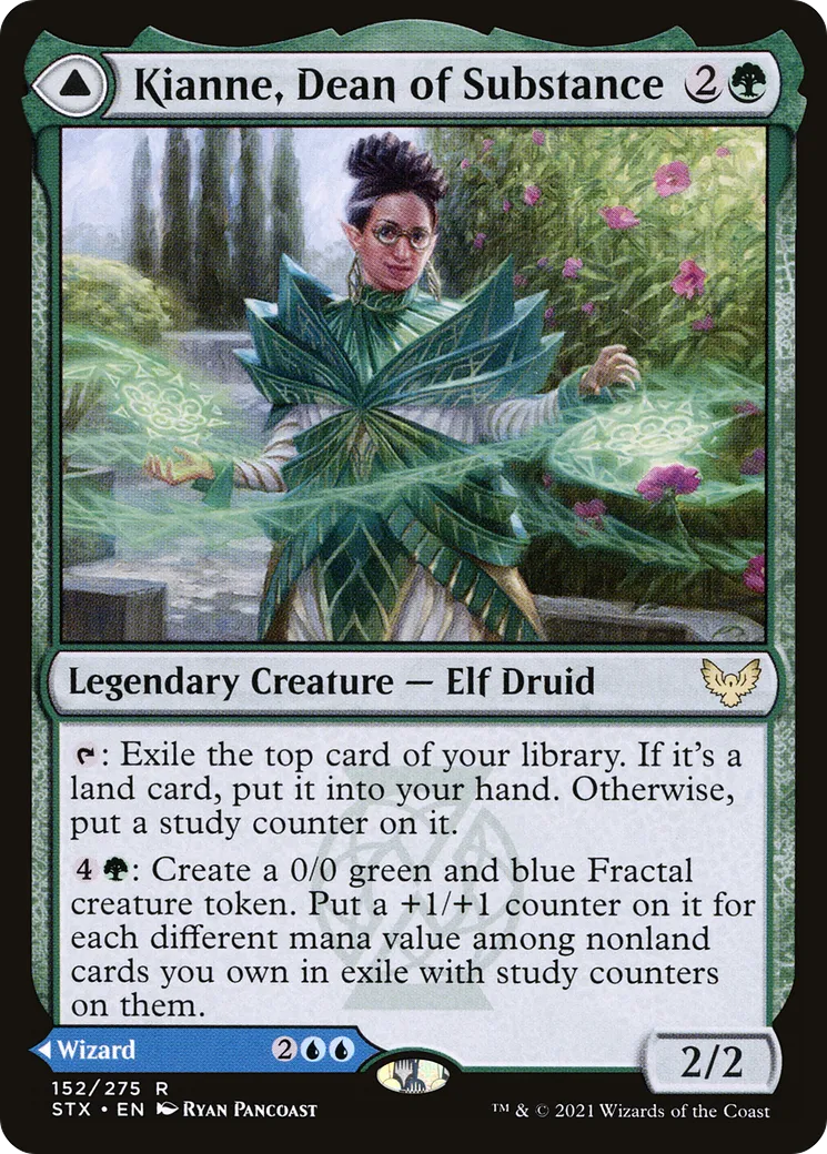 Kianne, doyenne de la substance // Imbraham, doyen de la théorie — Strixhaven: School of Mages — Magic: The Gathering