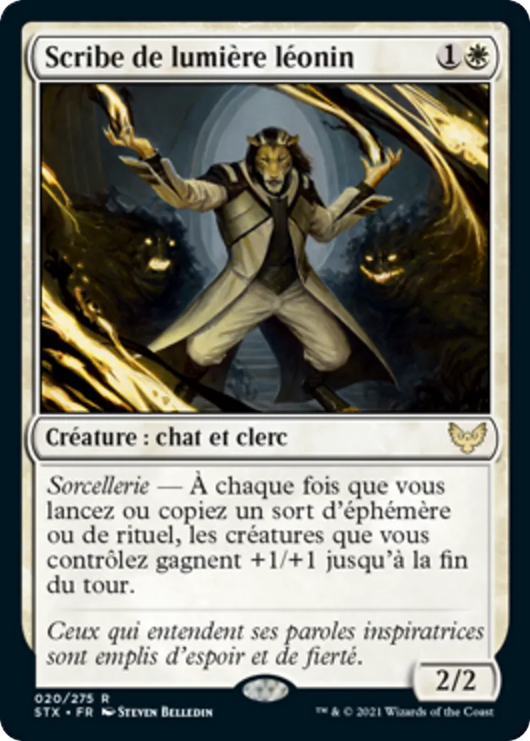 Scribe de lumière léonin — Strixhaven: School of Mages — Magic: The Gathering