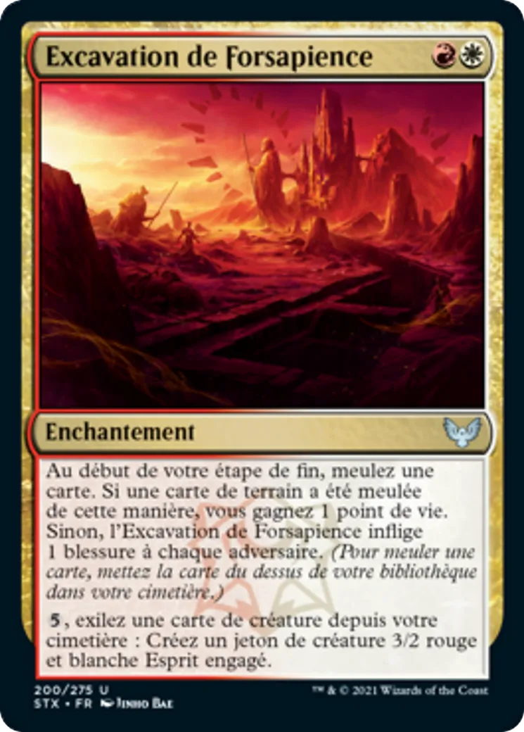 Excavation de Forsapience — Strixhaven: School of Mages — Magic: The Gathering