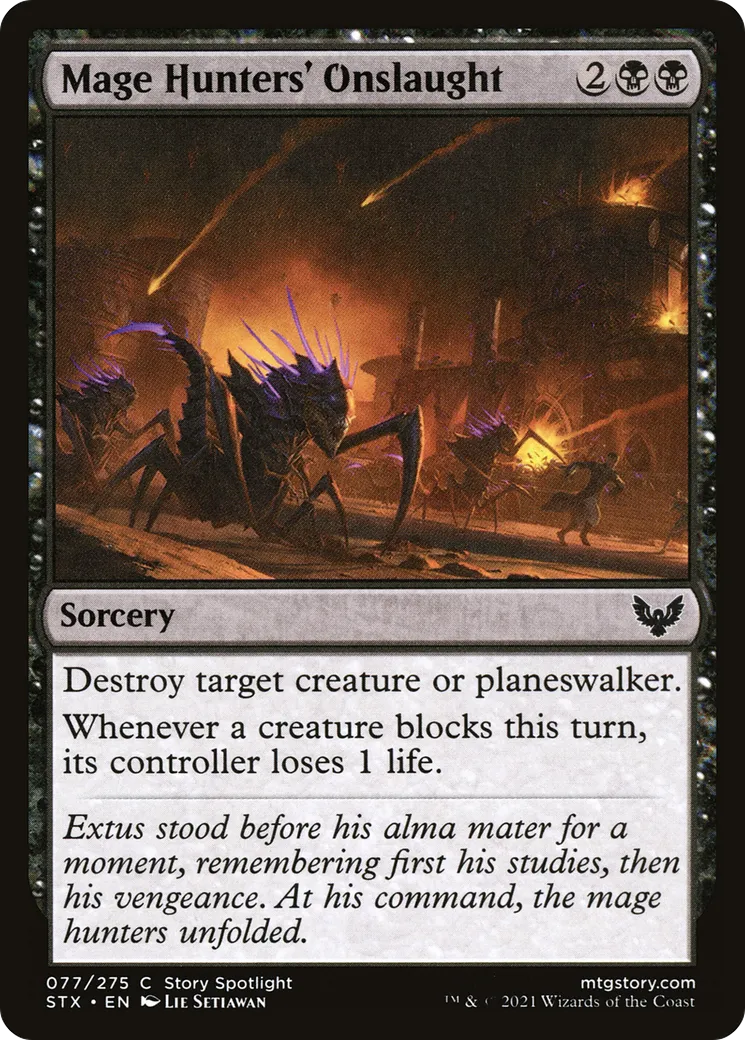 Mage Hunters' Onslaught — Strixhaven: School of Mages — Magic: The Gathering