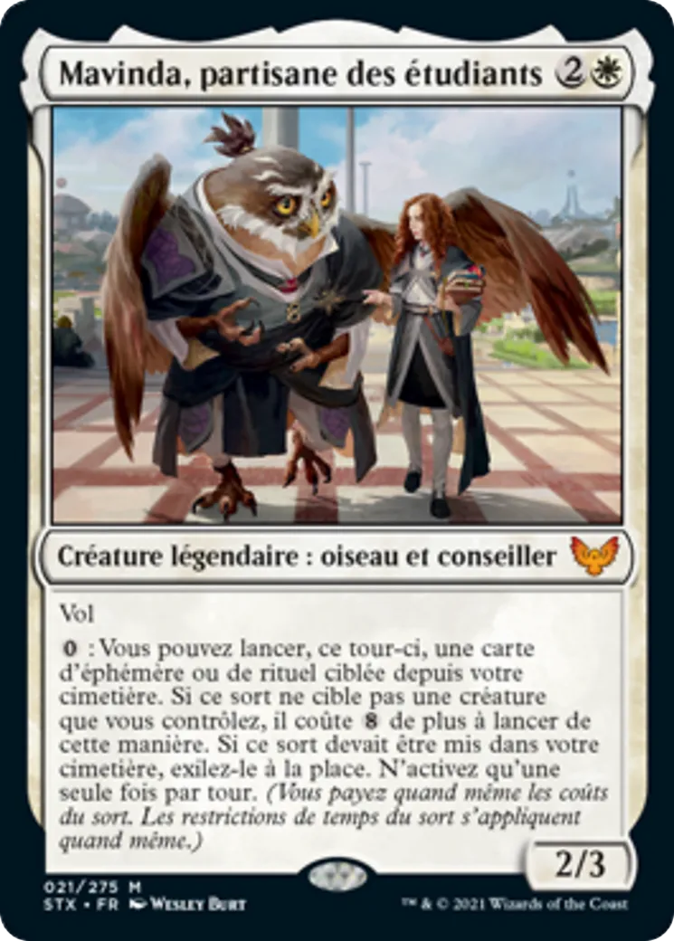 Mavinda, partisane des étudiants — Strixhaven: School of Mages — Magic: The Gathering