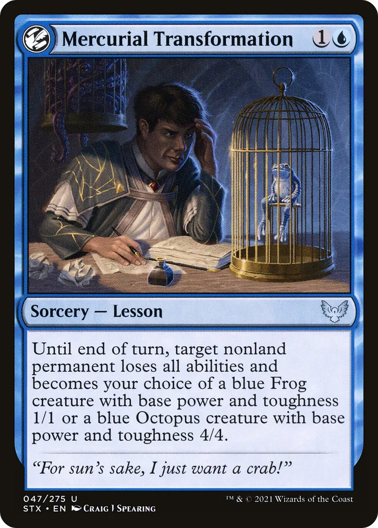 Mercurial Transformation — Strixhaven: School of Mages — Magic: The Gathering
