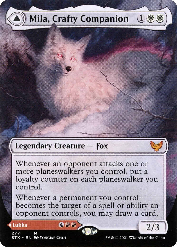Mila, Crafty Companion // Lukka, Wayward Bonder — Strixhaven: School of Mages — Magic: The Gathering