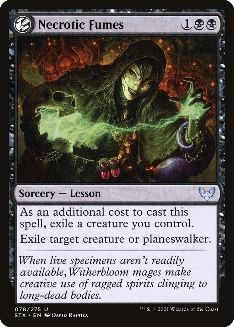 Necrotic Fumes — Strixhaven: School of Mages — Magic: The Gathering