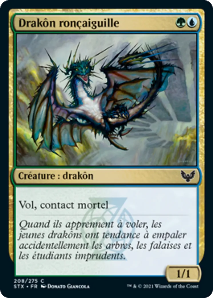 Drakôn ronçaiguille — Strixhaven: School of Mages — Magic: The Gathering