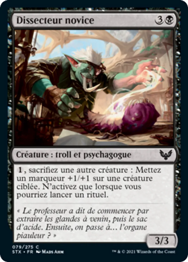 Dissecteur novice — Strixhaven: School of Mages — Magic: The Gathering