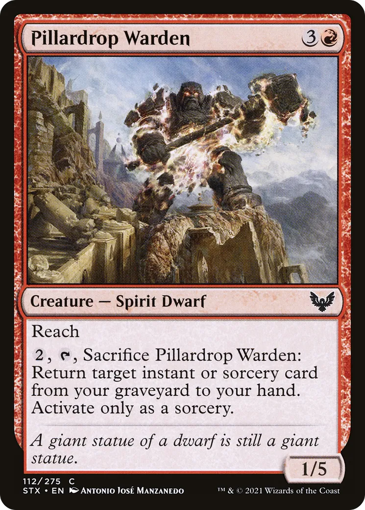 Pillardrop Warden — Strixhaven: School of Mages — Magic: The Gathering