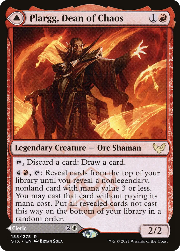 Plargg, Dean of Chaos // Augusta, Dean of Order from Strixhaven: School of Mages - Magic: The Gathering