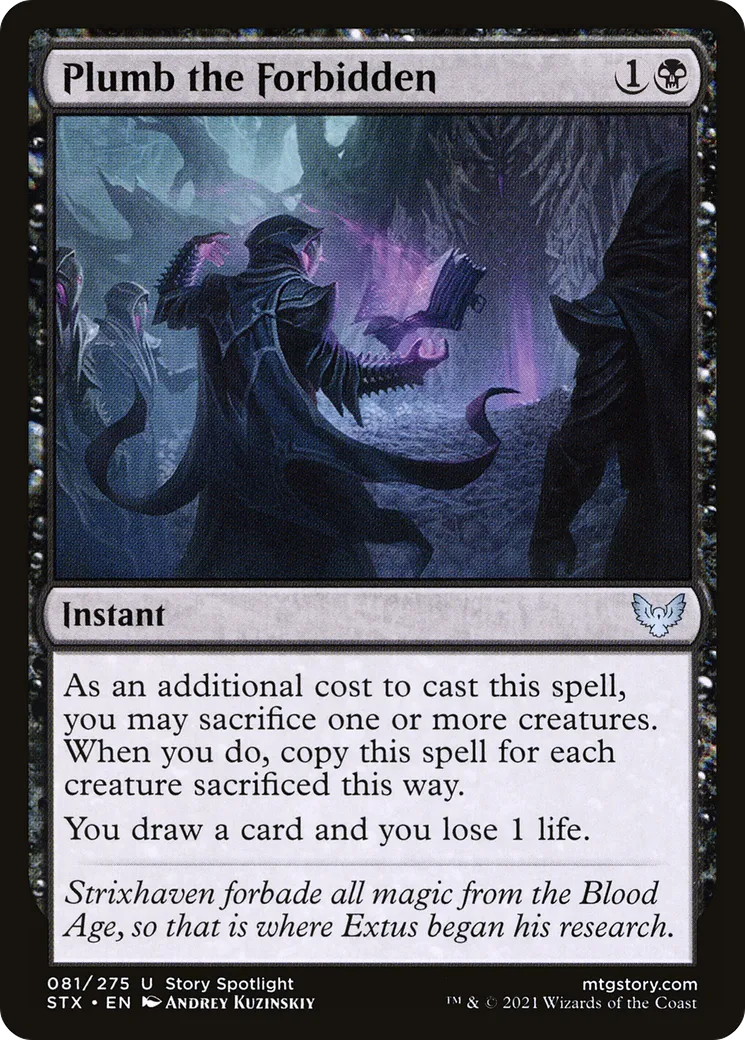 Plumb the Forbidden — Strixhaven: School of Mages — Magic: The Gathering