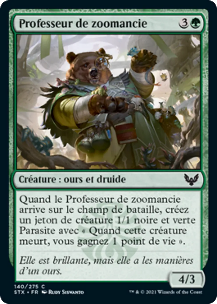 Professeur de zoomancie — Strixhaven: School of Mages — Magic: The Gathering