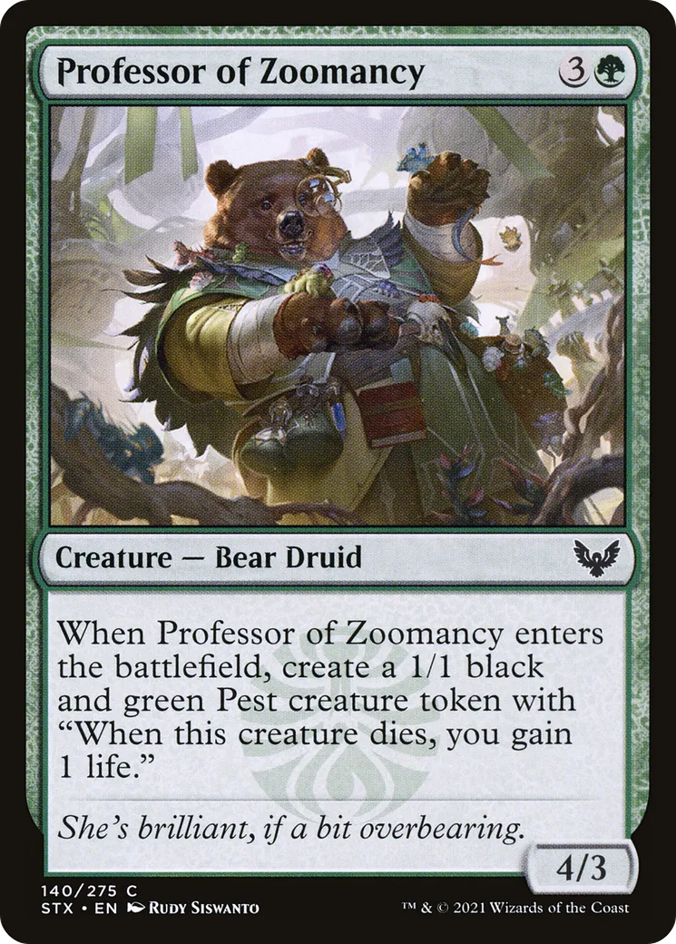 Professeur de zoomancie — Strixhaven: School of Mages — Magic: The Gathering
