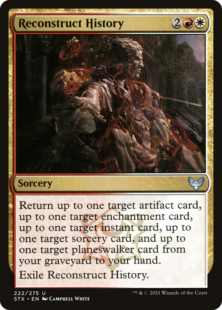 Reconstruct History — Strixhaven: School of Mages — Magic: The Gathering