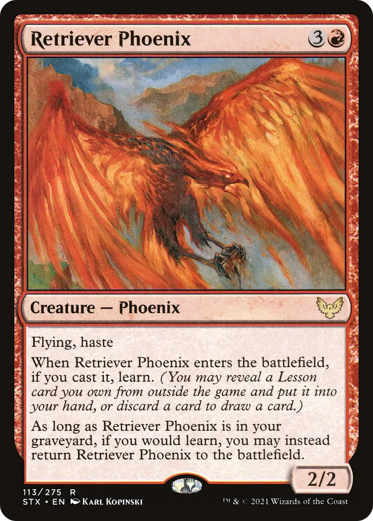 Phénix récupérateur — Strixhaven: School of Mages — Magic: The Gathering