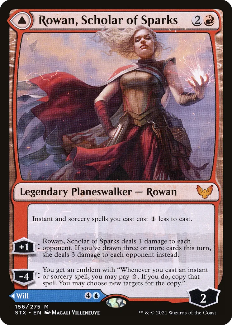 Rowan, Scholar of Sparks // Will, Scholar of Frost — Strixhaven: School of Mages — Magic: The Gathering