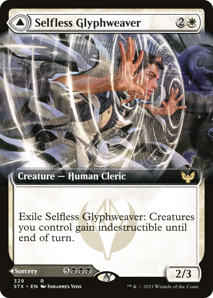 Tisseglyphe dévoué // Vanité mortelle — Strixhaven: School of Mages — Magic: The Gathering