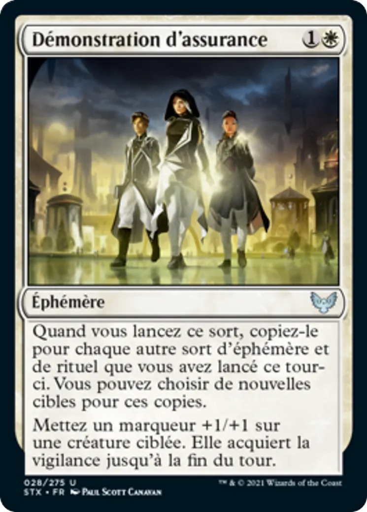 Démonstration d'assurance — Strixhaven: School of Mages — Magic: The Gathering