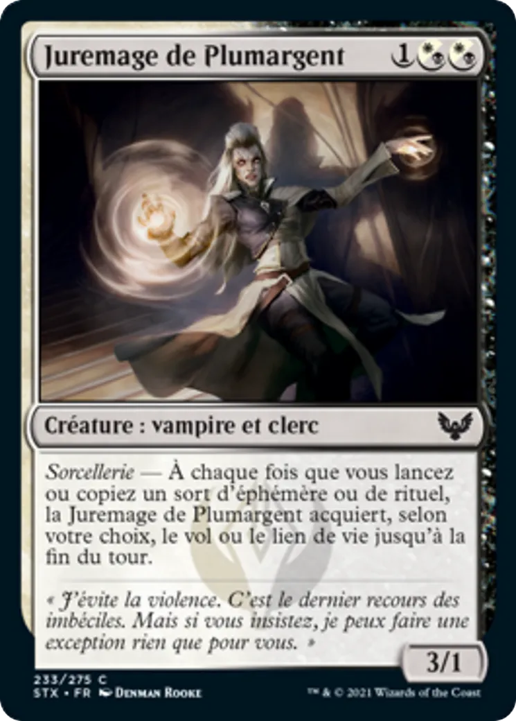 Juremage de Plumargent — Strixhaven: School of Mages — Magic: The Gathering