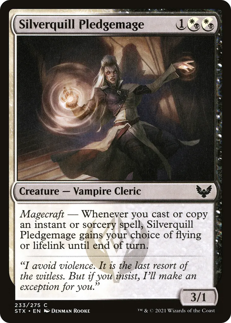 Juremage de Plumargent — Strixhaven: School of Mages — Magic: The Gathering