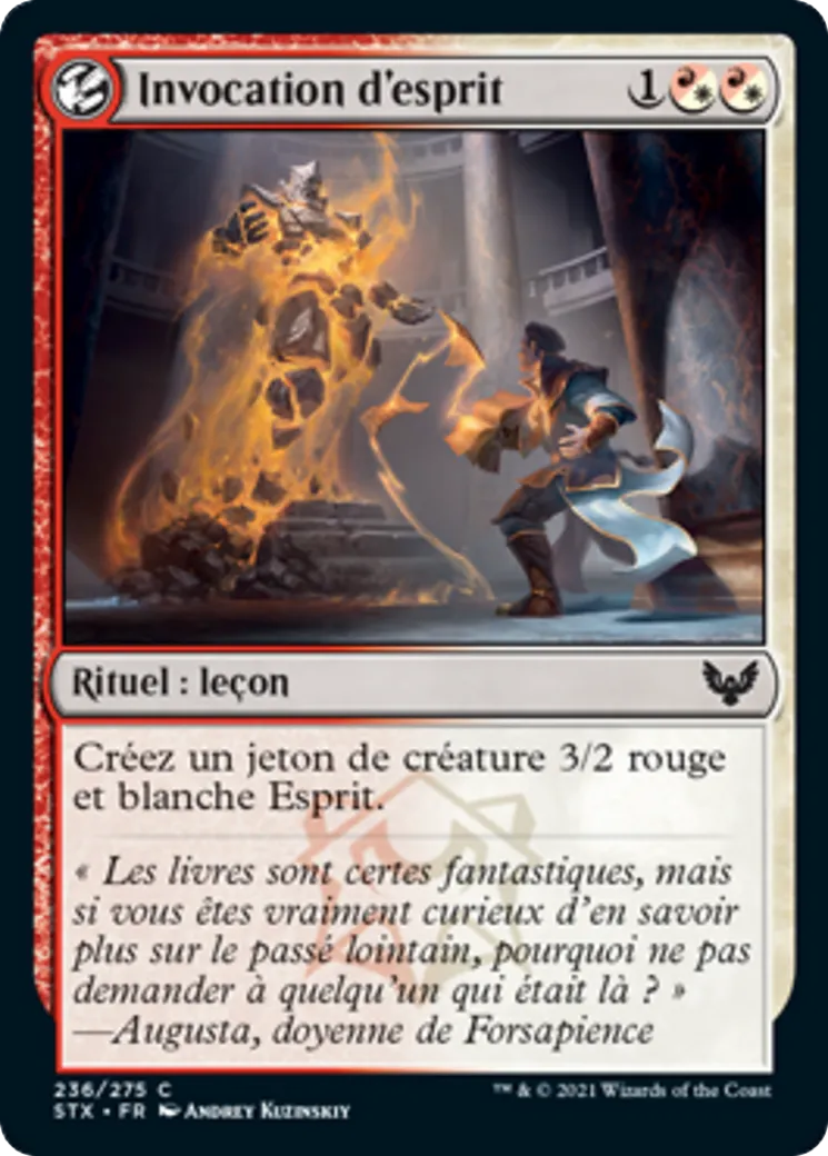 Invocation d'esprit — Strixhaven: School of Mages — Magic: The Gathering