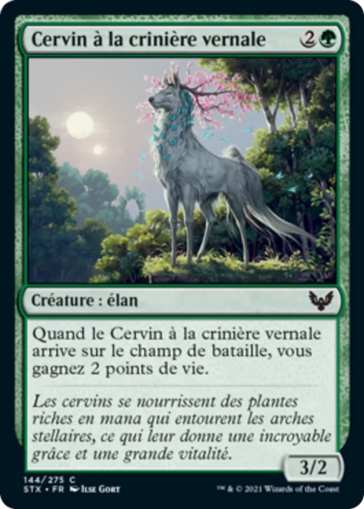 Cervin à la crinière vernale — Strixhaven: School of Mages — Magic: The Gathering
