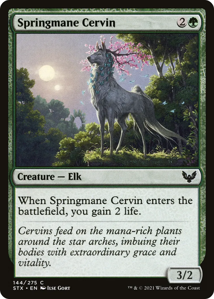 Cervin à la crinière vernale — Strixhaven: School of Mages — Magic: The Gathering